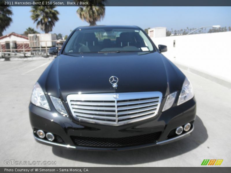 Black / Black 2011 Mercedes-Benz E 350 Sedan