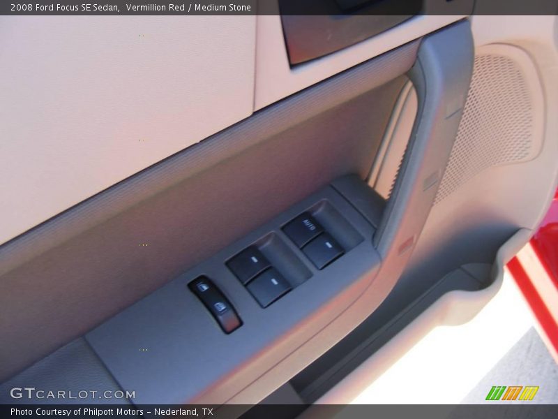 Vermillion Red / Medium Stone 2008 Ford Focus SE Sedan
