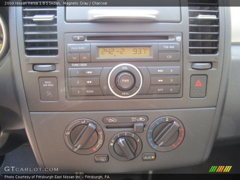 Magnetic Gray / Charcoal 2009 Nissan Versa 1.8 S Sedan