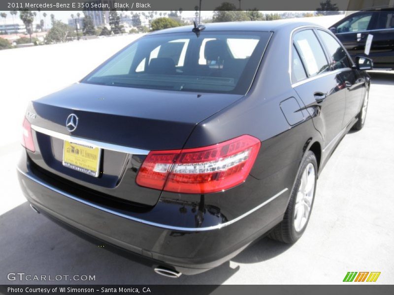 Black / Black 2011 Mercedes-Benz E 350 Sedan