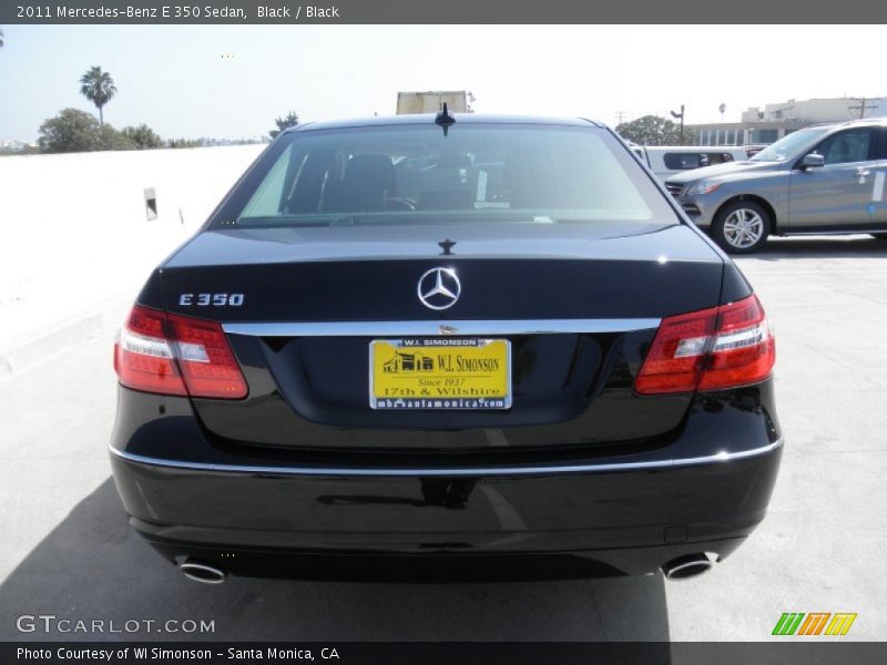 Black / Black 2011 Mercedes-Benz E 350 Sedan