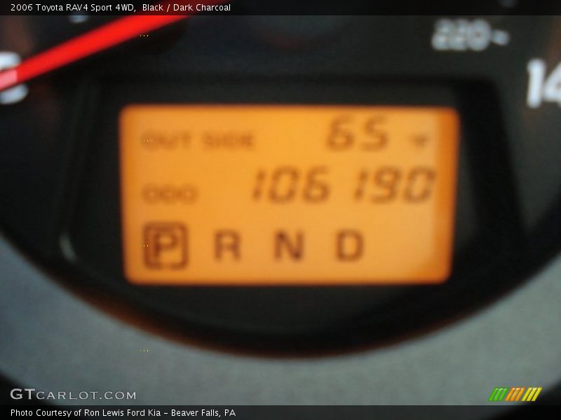 Black / Dark Charcoal 2006 Toyota RAV4 Sport 4WD
