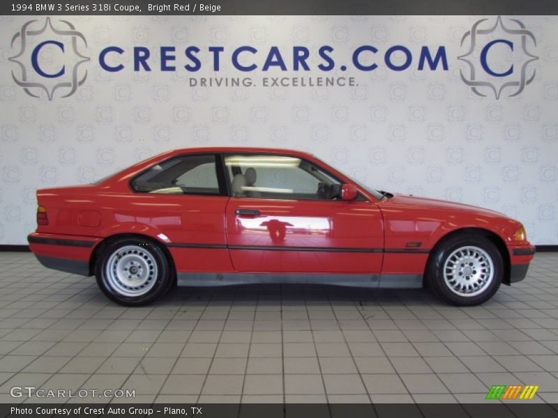 Bright Red / Beige 1994 BMW 3 Series 318i Coupe