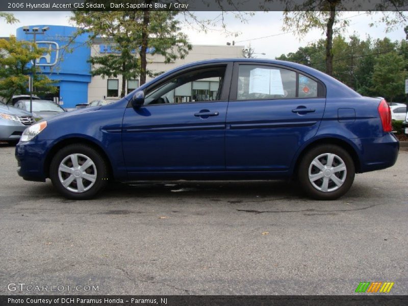 Dark Sapphire Blue / Gray 2006 Hyundai Accent GLS Sedan