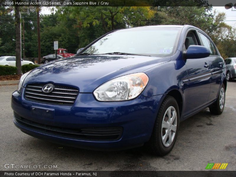 Dark Sapphire Blue / Gray 2006 Hyundai Accent GLS Sedan