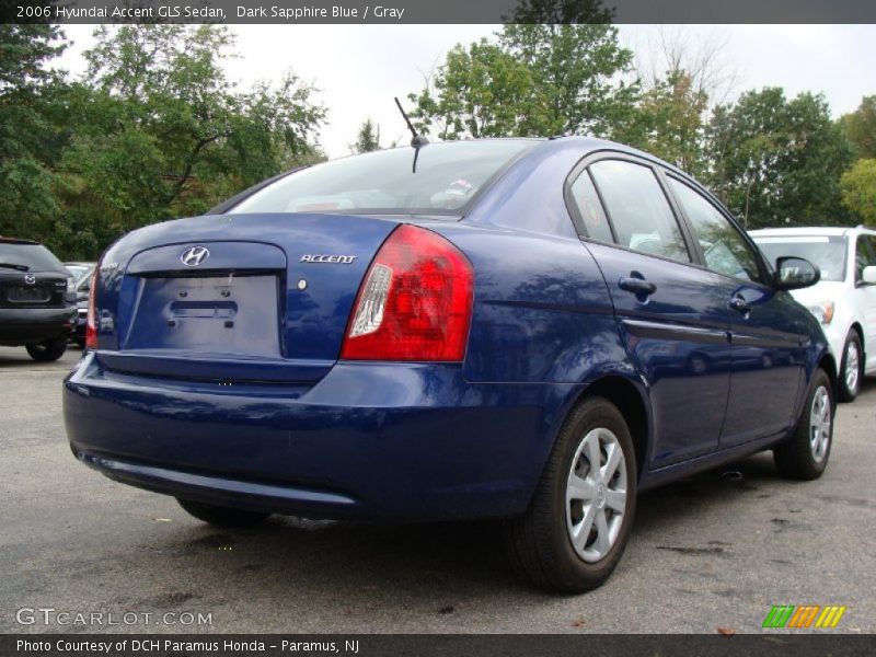 Dark Sapphire Blue / Gray 2006 Hyundai Accent GLS Sedan