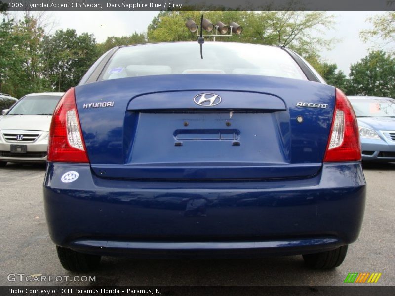 Dark Sapphire Blue / Gray 2006 Hyundai Accent GLS Sedan