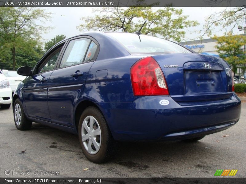 Dark Sapphire Blue / Gray 2006 Hyundai Accent GLS Sedan