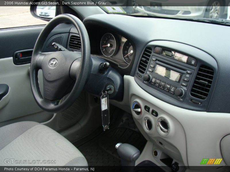 Dark Sapphire Blue / Gray 2006 Hyundai Accent GLS Sedan