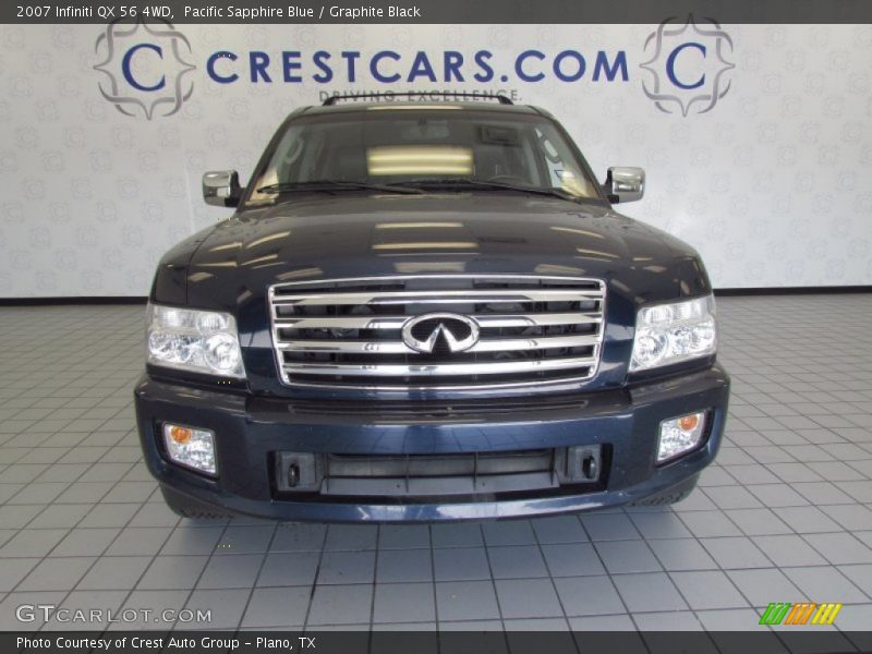 Pacific Sapphire Blue / Graphite Black 2007 Infiniti QX 56 4WD