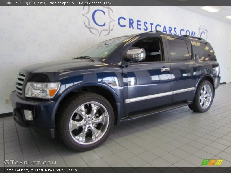 Pacific Sapphire Blue / Graphite Black 2007 Infiniti QX 56 4WD