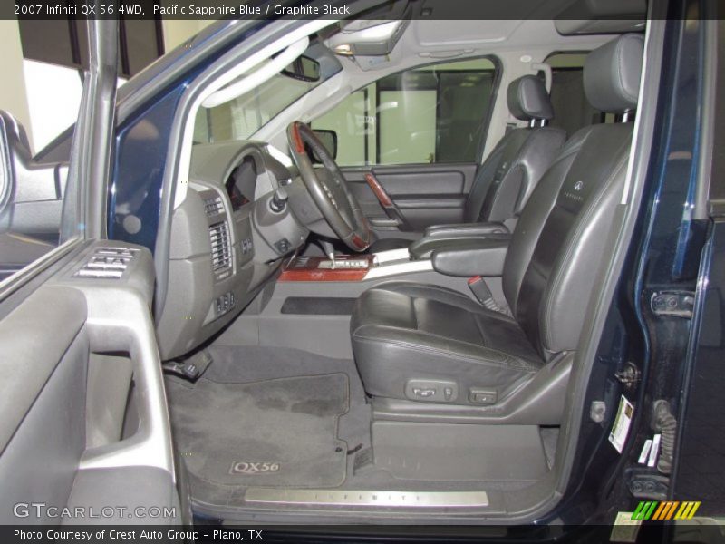 Pacific Sapphire Blue / Graphite Black 2007 Infiniti QX 56 4WD