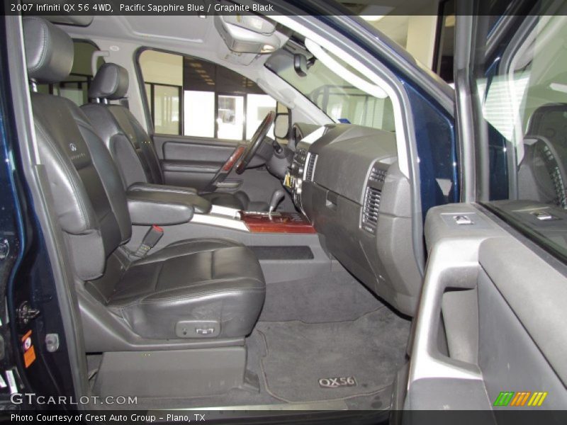 Pacific Sapphire Blue / Graphite Black 2007 Infiniti QX 56 4WD