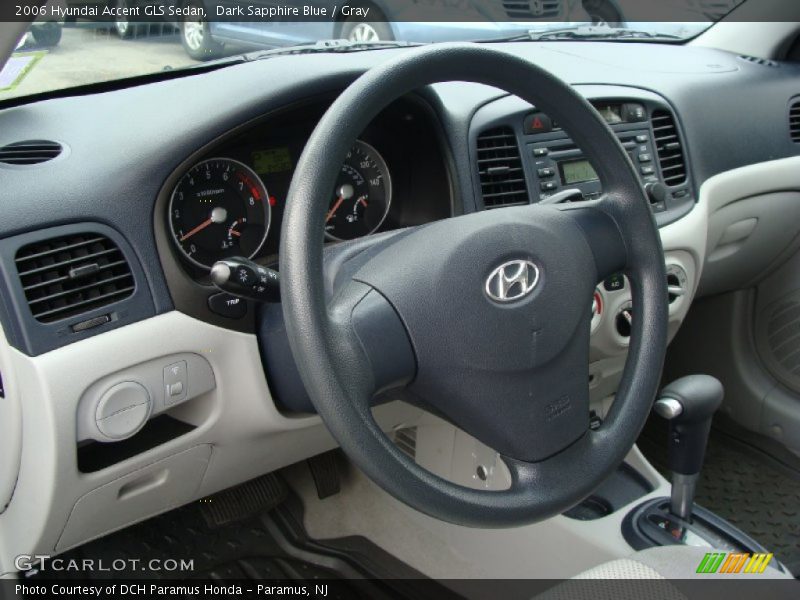 Dark Sapphire Blue / Gray 2006 Hyundai Accent GLS Sedan