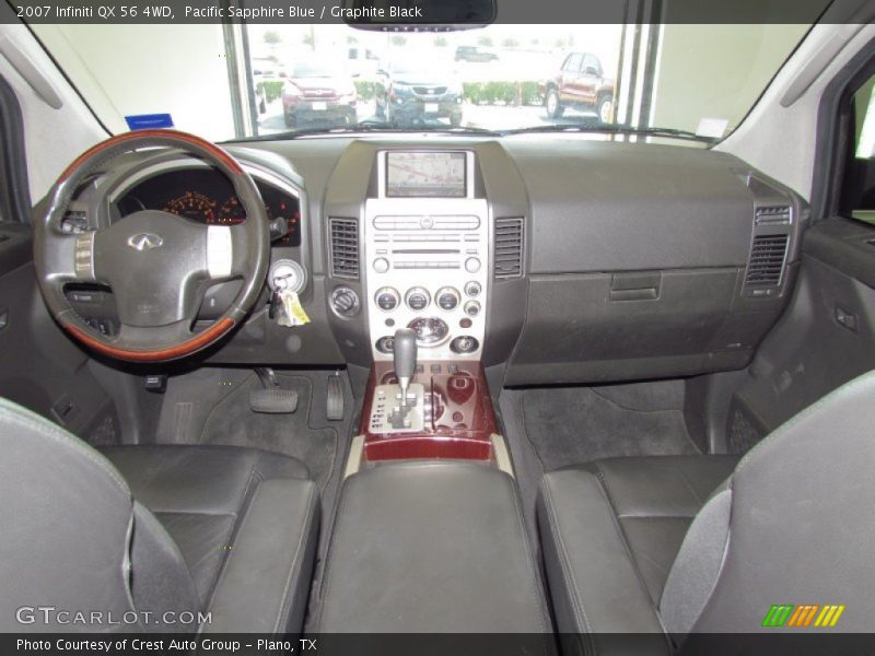 Pacific Sapphire Blue / Graphite Black 2007 Infiniti QX 56 4WD