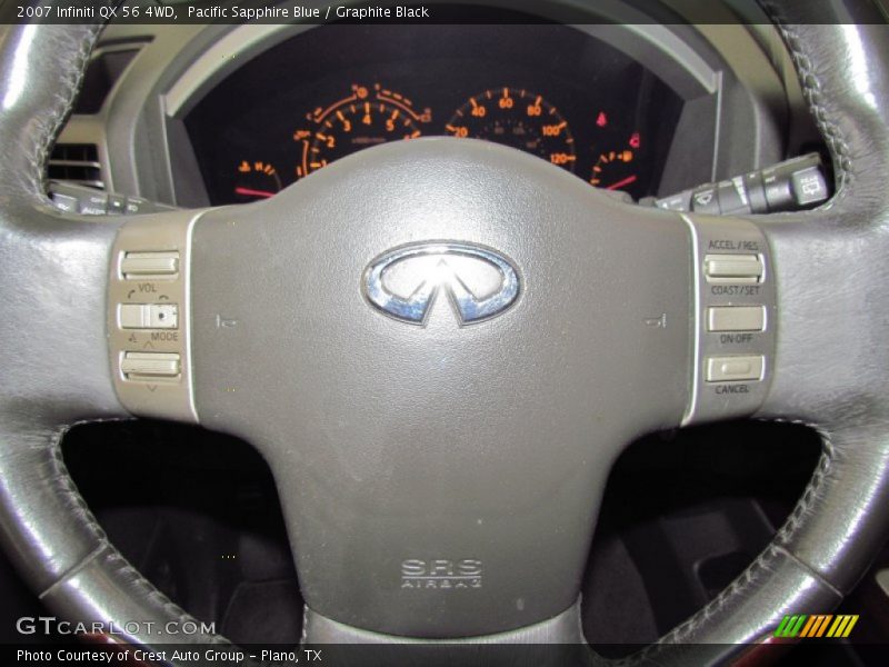 Pacific Sapphire Blue / Graphite Black 2007 Infiniti QX 56 4WD