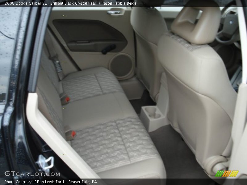 Brilliant Black Crystal Pearl / Pastel Pebble Beige 2008 Dodge Caliber SE