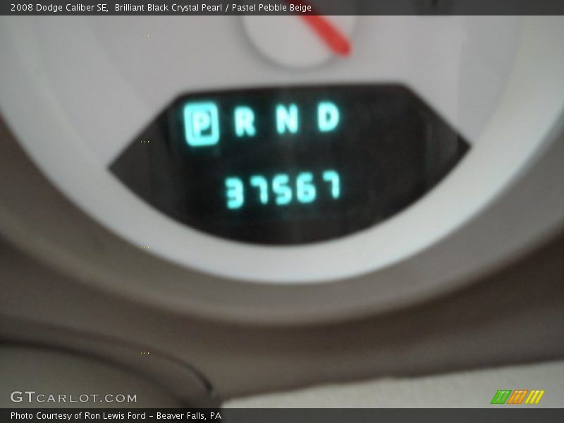 Brilliant Black Crystal Pearl / Pastel Pebble Beige 2008 Dodge Caliber SE