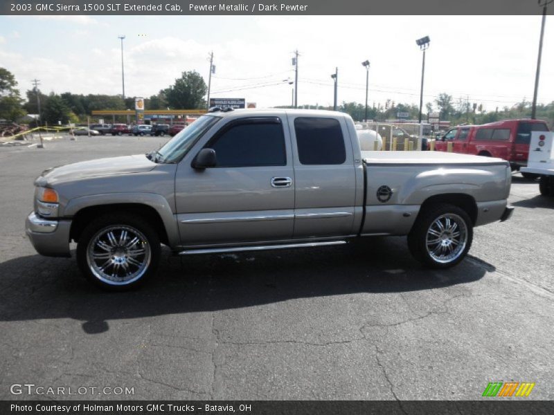 Pewter Metallic / Dark Pewter 2003 GMC Sierra 1500 SLT Extended Cab