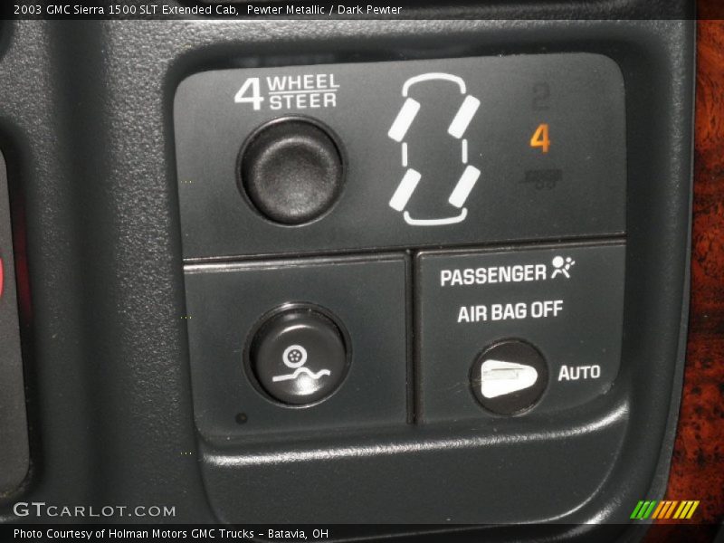 Pewter Metallic / Dark Pewter 2003 GMC Sierra 1500 SLT Extended Cab