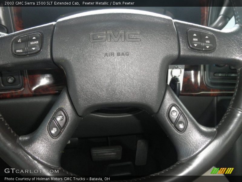 Pewter Metallic / Dark Pewter 2003 GMC Sierra 1500 SLT Extended Cab