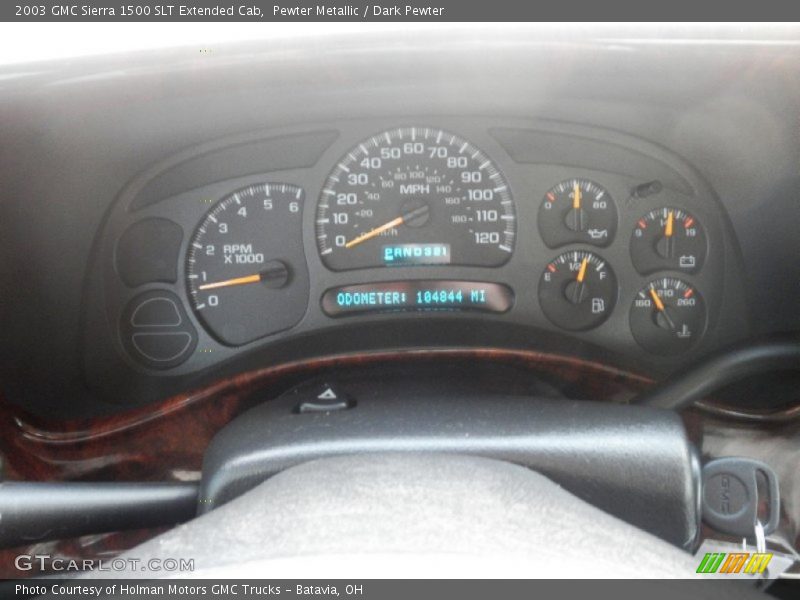 Pewter Metallic / Dark Pewter 2003 GMC Sierra 1500 SLT Extended Cab
