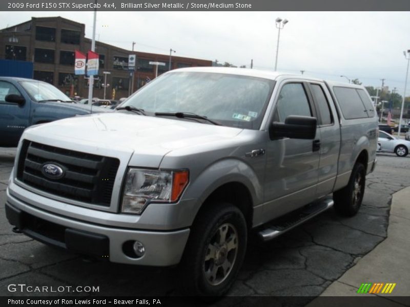 Brilliant Silver Metallic / Stone/Medium Stone 2009 Ford F150 STX SuperCab 4x4