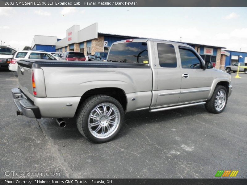Pewter Metallic / Dark Pewter 2003 GMC Sierra 1500 SLT Extended Cab