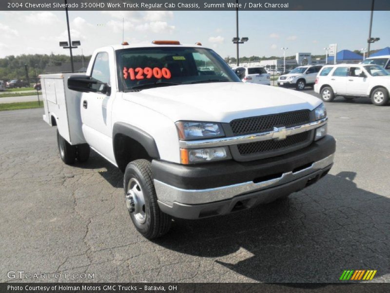 Summit White / Dark Charcoal 2004 Chevrolet Silverado 3500HD Work Truck Regular Cab Chassis