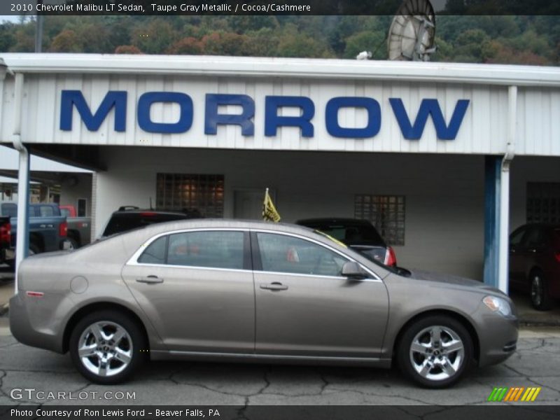 Taupe Gray Metallic / Cocoa/Cashmere 2010 Chevrolet Malibu LT Sedan