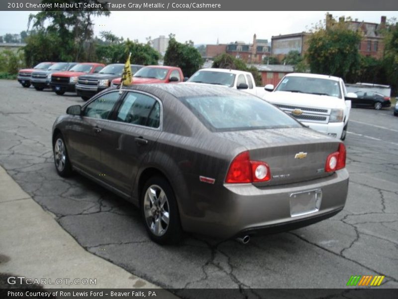 Taupe Gray Metallic / Cocoa/Cashmere 2010 Chevrolet Malibu LT Sedan