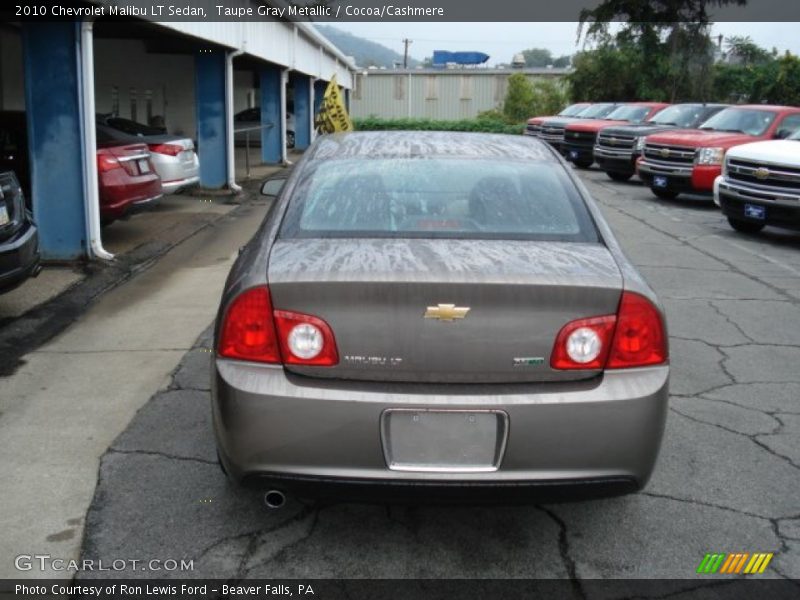 Taupe Gray Metallic / Cocoa/Cashmere 2010 Chevrolet Malibu LT Sedan