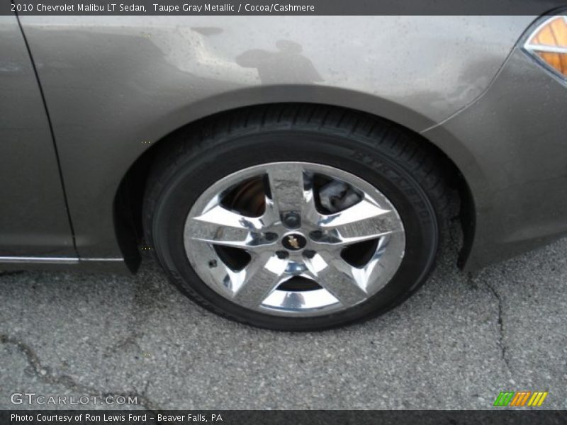 Taupe Gray Metallic / Cocoa/Cashmere 2010 Chevrolet Malibu LT Sedan