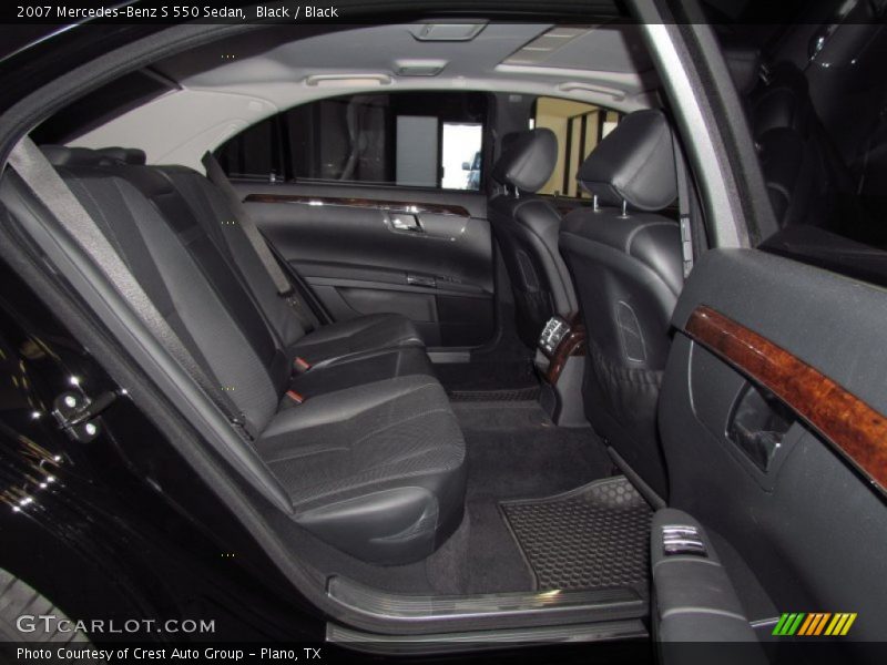 Black / Black 2007 Mercedes-Benz S 550 Sedan