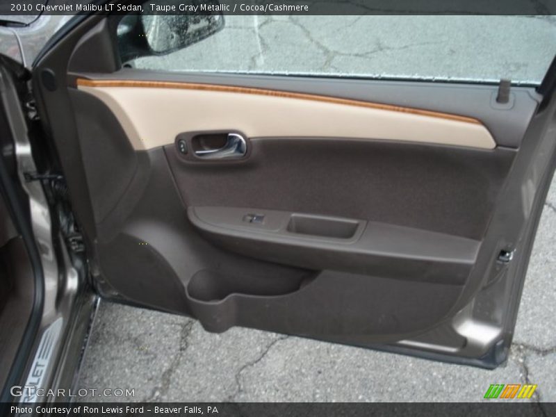 Taupe Gray Metallic / Cocoa/Cashmere 2010 Chevrolet Malibu LT Sedan