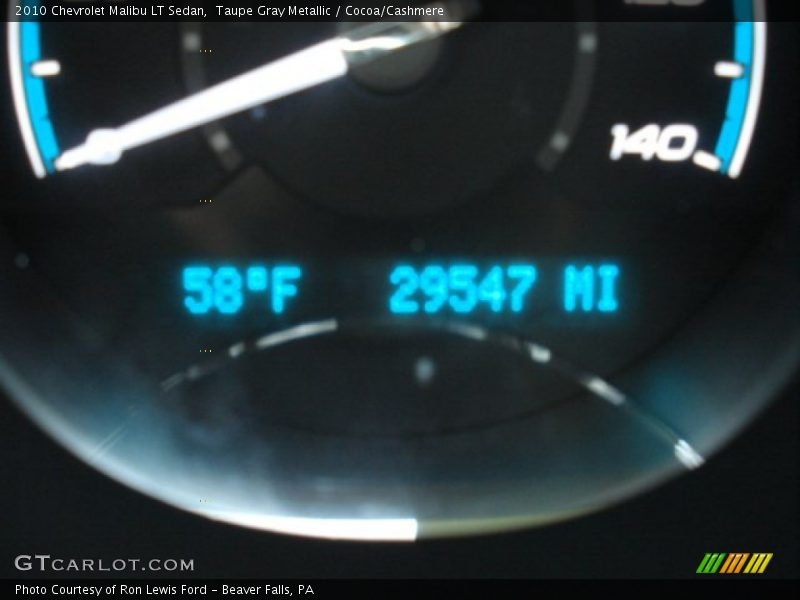 Taupe Gray Metallic / Cocoa/Cashmere 2010 Chevrolet Malibu LT Sedan