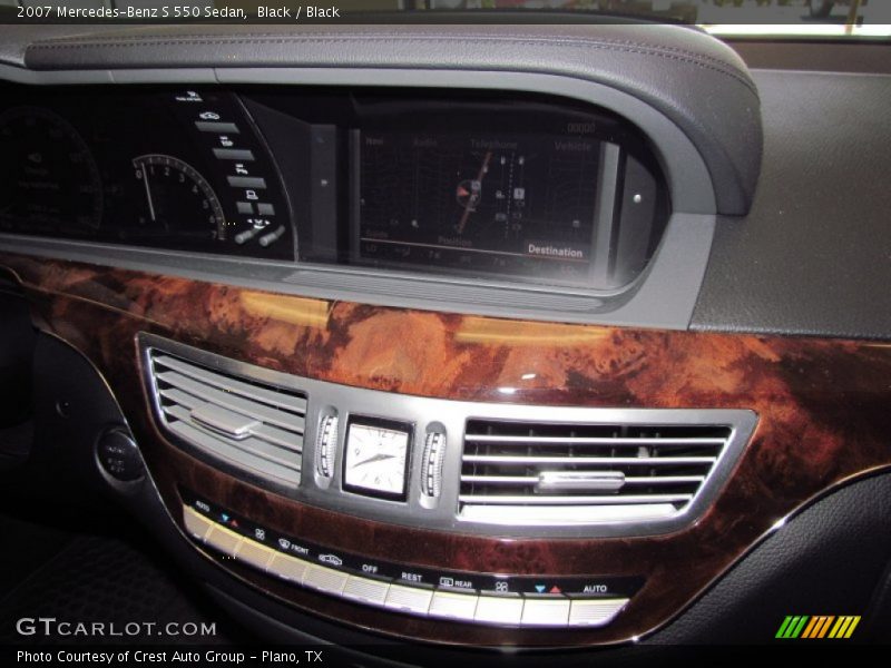 Black / Black 2007 Mercedes-Benz S 550 Sedan