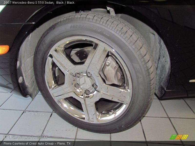 Black / Black 2007 Mercedes-Benz S 550 Sedan