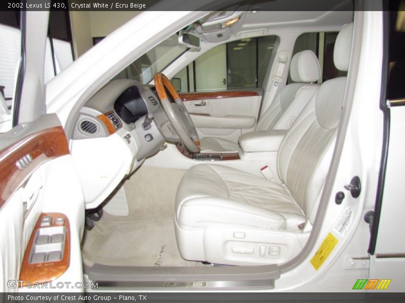 Crystal White / Ecru Beige 2002 Lexus LS 430