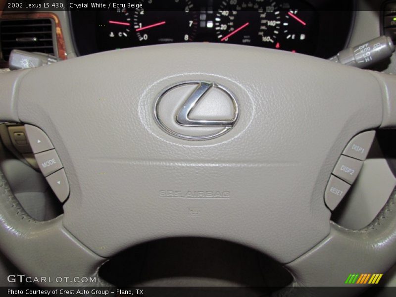 Crystal White / Ecru Beige 2002 Lexus LS 430