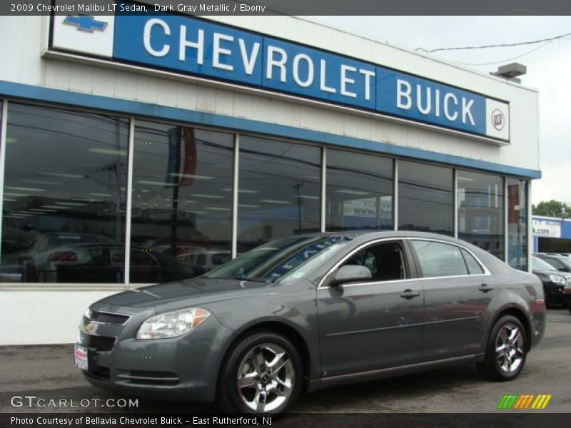 Dark Gray Metallic / Ebony 2009 Chevrolet Malibu LT Sedan