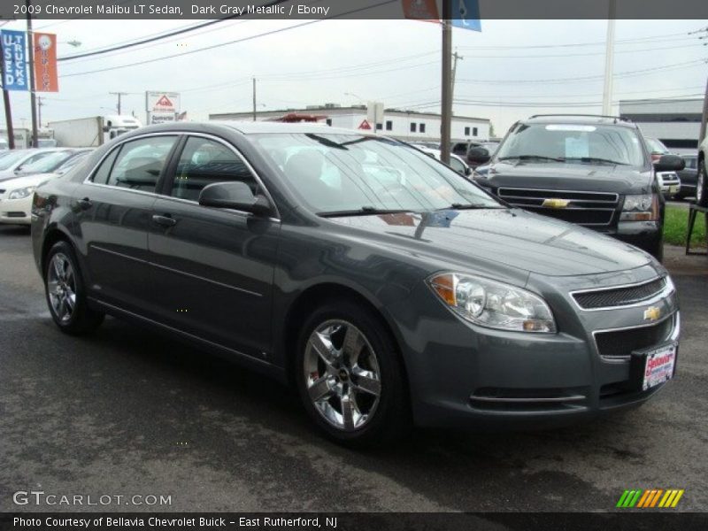 Dark Gray Metallic / Ebony 2009 Chevrolet Malibu LT Sedan