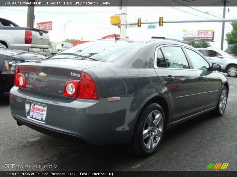 Dark Gray Metallic / Ebony 2009 Chevrolet Malibu LT Sedan