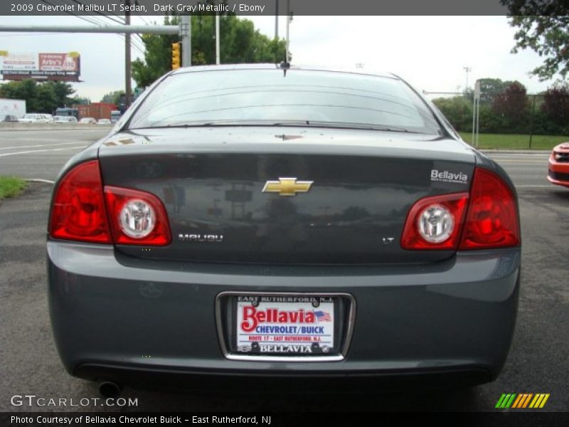 Dark Gray Metallic / Ebony 2009 Chevrolet Malibu LT Sedan