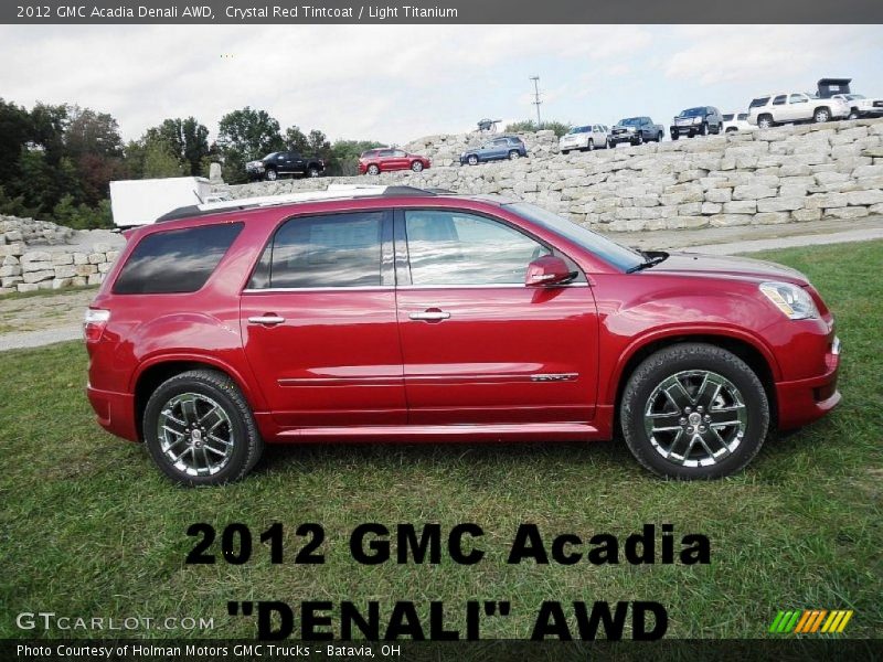 Crystal Red Tintcoat / Light Titanium 2012 GMC Acadia Denali AWD