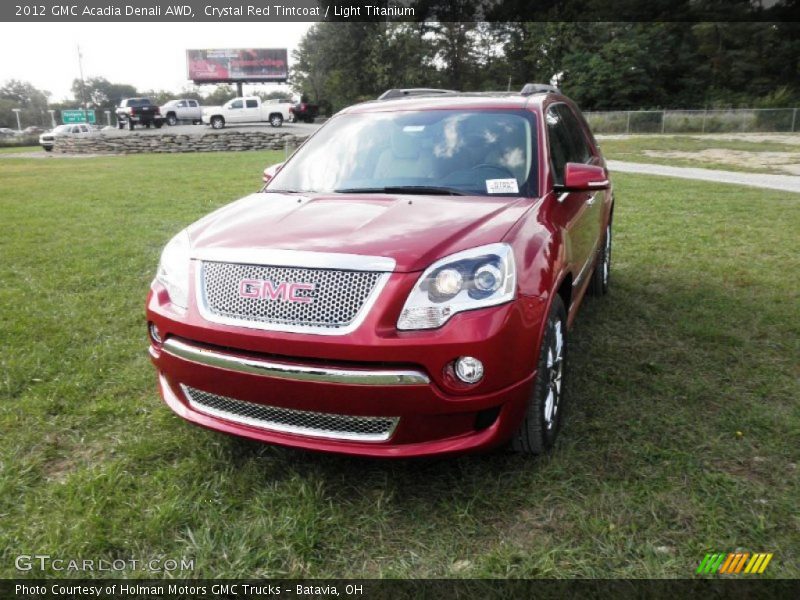 Crystal Red Tintcoat / Light Titanium 2012 GMC Acadia Denali AWD