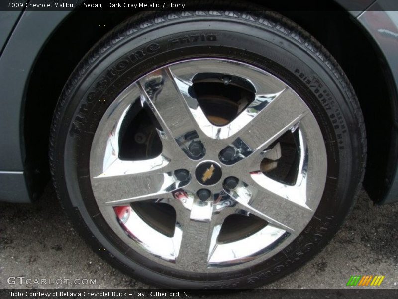 Dark Gray Metallic / Ebony 2009 Chevrolet Malibu LT Sedan