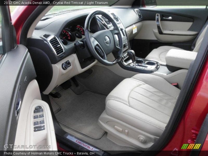 Crystal Red Tintcoat / Light Titanium 2012 GMC Acadia Denali AWD