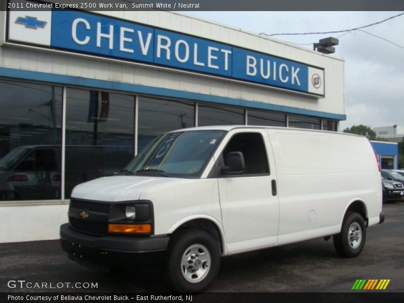 Summit White / Neutral 2011 Chevrolet Express 2500 Work Van