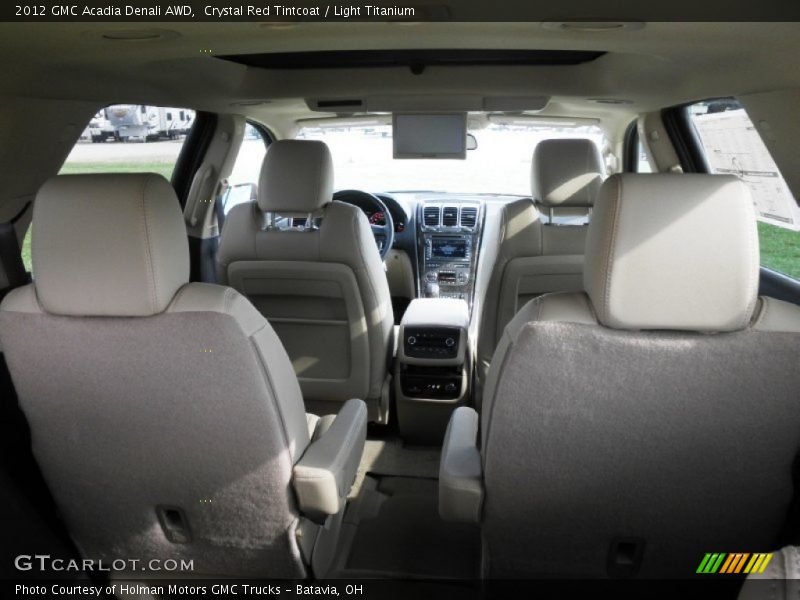 Crystal Red Tintcoat / Light Titanium 2012 GMC Acadia Denali AWD